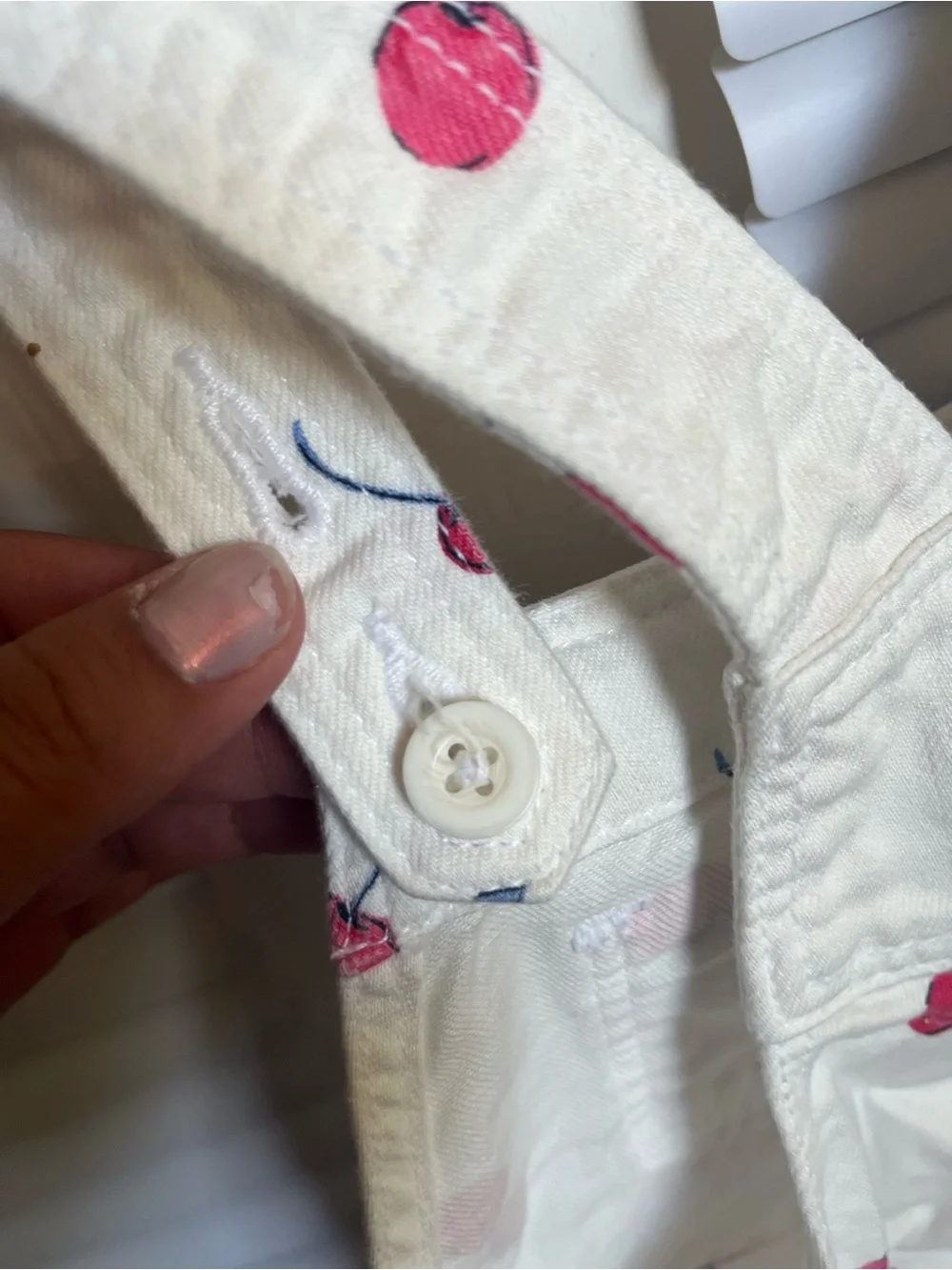 Baby GAP White Cherry Print Overalls for Kids